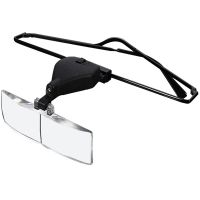 Magnifying Glass Headhold Magnifier 1.5/2.5/3.5 Reading Repair With 3pc Glasses Loupe Optical