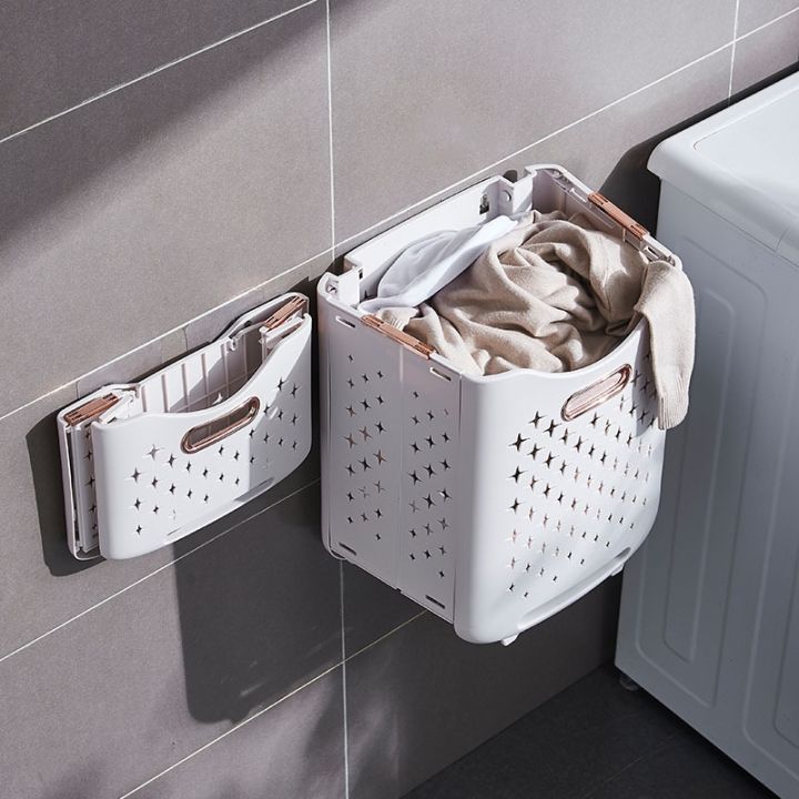 yf-wall-mounted-laundry-basket-folding-dirty-clothes-creative-mesh-organizer-storage-bathroom-household-accessories-baby-toy-bag