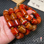 In stock Vòng Tay Hạt Táo Mã Não Đỏ Chiến Quốc Vòng Tay Nam Nữ Thời Trang