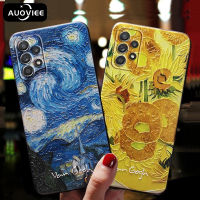 AUOVIEE Art Embossed สำหรับ Samsung Galaxy S21 Ultra A51 A71 51 A31 A50 A52 A32 A72น้ำมันสำหรับ Samsung A41 A42 S10 S20 FE Plus S10e หมายเหตุ20 Ultra 10 Plus Lite ปกหลังป้องกัน