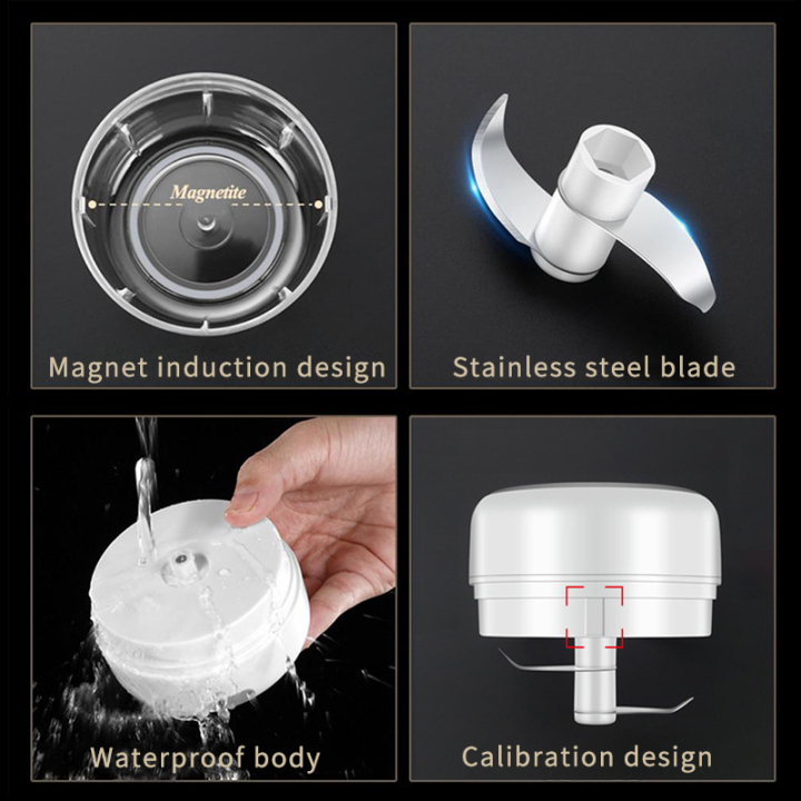 hipicok-เครื่องบดเนื้อไฟฟ้ากระเทียมบดสับอาหารมินิกระเทียมกดสับผักเจ้าชู้เครื่อง-usb-gadgets-ครัว