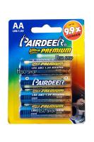 ถ่าน PAIRDEER Ultra Premium Battery AA แพ็คละ 8 ก้อน ราคาไม่แพงแถมยังใช้ดีด้วยค่ะ