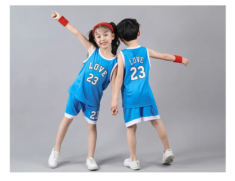 kids basketball jersey sports Clothes custom Children Blank Basketball Sets  jersey Boys and girls Training Basketball clothes