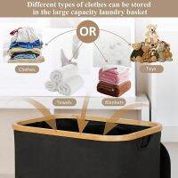 110L Laundry Hamper with Handle and Lid,Collapsible Basket Organizer with Removable Inner Bag for Clothes Toys