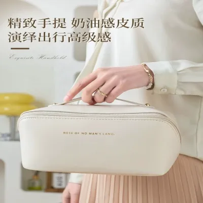 High-end MUJI 2023 New High-end Pillow Cosmetic Bag Xiaohongshu Same Style Makeup Storage Bag Large Capacity Portable Travel Bag