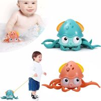 MLS Kids Gifts Creative Pull Walking Toys Beach Toys Children Water Toys Dabbling Toy Water Game Bathing Toys Octopus Wind-up Bath Toys Baby Bath Toys