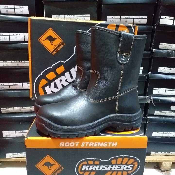 Sepatu Safety Krushers Original / Texas Black, Sepatu Pelindung Kerja