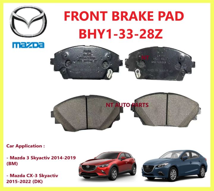 Original Mazda 3 BM Skyactiv 20142019 Mazda CX3 DK 20152022 Front Disc Brake Pad (BHY13328Z