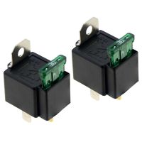 2X 4Pin DC12V 30A Fused On/Off Automotive Fused Relay with Insurance Wire