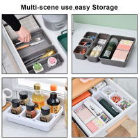 8pcs Kitchen Cutlery Storage Tray Divide Drawer Storage Box Jewellery Holder Make Up Organizer Divider Container Home Organizer