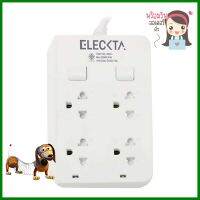 รางปลั๊กไฟ 4ช่อง 2สวิตซ์ ELECKTA F5ST3 3 ม. สีขาวPOWER STRIP ELECKTRA F5ST3 4-OUTLET 2-SWITCH 3M WHITE **บริการเก็บเงินปลายทาง**