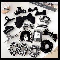 【Ready Stock】 ◎☸✒ C18 2022 New Hair Accessories Korean Style Hair Clips Exquisite Las Go Out All-match Black Fashion Accessories