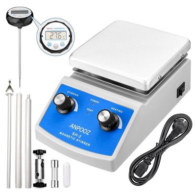 Magnetic Stirrer Hot Plate with ,2000ML Mixing Capacity Magnetic Hotplate Stirrer with Stir Bar Stand