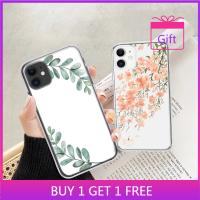 ℗✙✻ Transparent Case For IPhone 12 11 Pro Max Flowers Leaf 13 12 Mini 7 8 Plus Cover XS Max XR X 6 5 6S Plus SE 2020 Soft Silicone