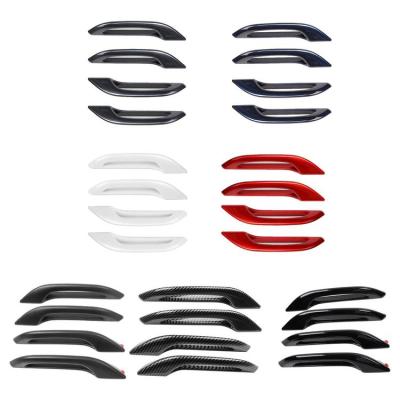 Door Handles for Model 3 Y Antifreeze Handle Stickers Patch Cover Car Modification Frost-proof Doorknob ABS 4PCS 2017-2023 workable