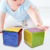 2x โฟมการเรียนรู้ลูกเต๋าพร้อมกระเป๋าใส Multicolor Game Dice Soft Foam Cubes Playing Teaching for Toddlers Baby Kids-Aluere