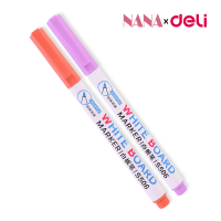 Deli ปากกาไวท์บอร์ด 8 สี/12 สี ปากกา Whiteboard ปากกาไวท์บอร์ดหลากสี ปากกากมาร์กเกอร์ ปากกาเมจิก Marker ลบได้ แห้งเร็ว  Nana Stationary