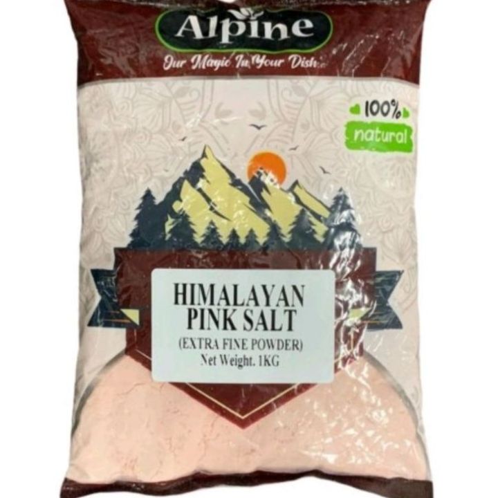 Himalaya Pink Salt EXTRA Fine Powder 1KG แบบผงละเอียด เกลือชมพูฮิมาลายัน