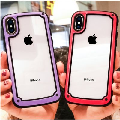 「16- digits」 LUPHIE เคสหลังโปร่งใสสำหรับ iPhone 12 11 13 Pro Max 7 8Plus XS Max XR พร้อมเชือกซิลิโคนกันกระแทกเกราะถุงลมนิรภัยเคส