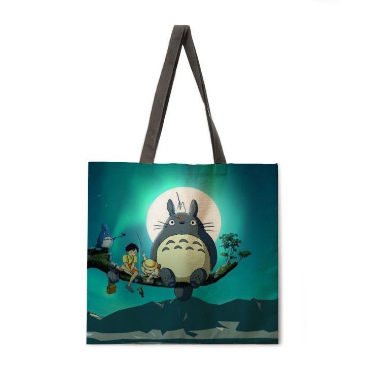cartoon-anime-female-shoulder-bag-foldable-shopping-bag-ladies-casual-handbag-outdoor-beach-bag