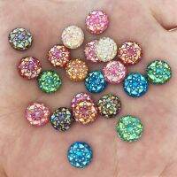 【CW】 50pcs Resin 10mm Round Flatback Rhinestone Child Scrapbook Craft/wedding F288