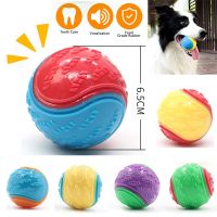 Bite-resistant Pet Dog Toy Rubber Elastic Ball Squeaking Interactive Puppy Chewing Toys for Dog Training Play Teeth Cleaning Toy Toys