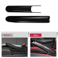 ABS Carbon Fiber Handbrake Cover Grip Handle Lever Brake Handle Cover for Honda Fit/Jazz GR9 2020 2021