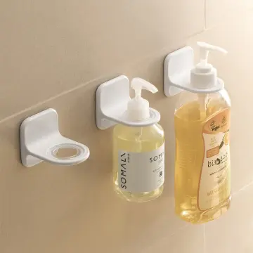 3pcs Wall Mounted Shampoo Bottle Holder, Minimalist Self-adhesive