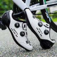 39-47ผู้ชายรองเท้าปั่นจักรยานรองเท้าปั่นจักรยานAnti-Slip Breathable Men Road Racingกีฬารองเท้าสำหรับปั่นจักรยานSelf-Lockingรองเท้าปั่นจักรยานกีฬารองเท้า