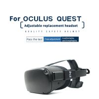 for Oculus Quest VR Glass Accessories Adjustable Replacement Headband Helmet+Plug-in Headphones Set