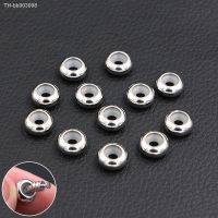 ↂ◐ 2pcs/lot Stainless Steel Safety Beads Silicone Clips Locks Stopper Charms DIY Beads Fit Pandora Charms Bracelets Fashion Jewelry