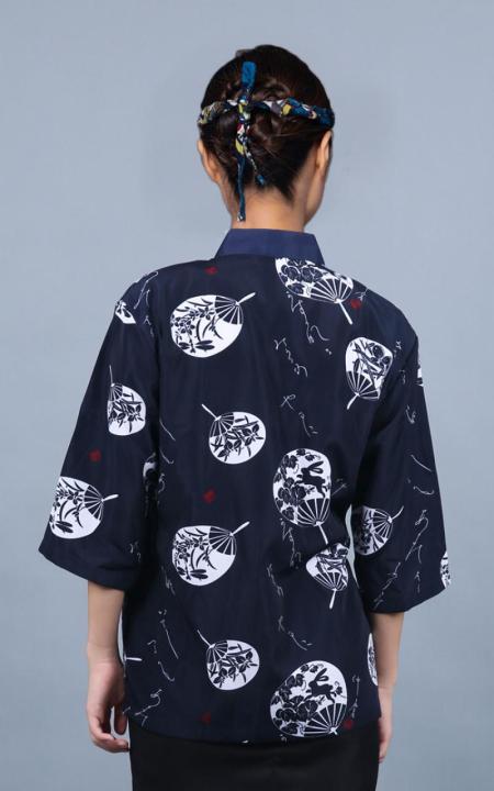 ร้านอาหารซูชิอาหารญี่ปุ่น1ชิ้นเสื้อผ้าใส่ทำงานบริกรร้านอาหารบาร์บีคิวเกาหลีเสื้อเสื้อผ้าพ่อครัวญี่ปุ่นสำหรับผู้ชายผู้หญิง