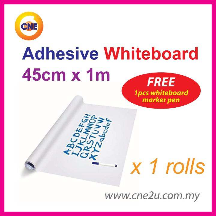 Adhesive Whiteboard Wall Sticker 45cm x 1m Lazada