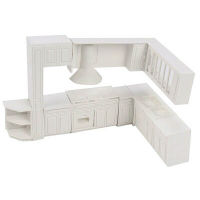 Doll house Miniature cabinet kitchen furniture home decor kit