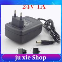 JuXie store AC DC 24V 1A 1000ma Power Adaptor 110V 220V Converter Adapter DC24V Wall Charger Supply US EU Plug 24W Switch 5.5*2.1mm