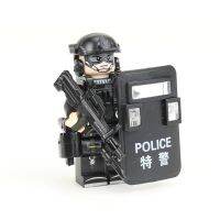 Traffic Police Special Police Series Villain Figures Prisoner Handcuffs Prisoners Special Forces Building Blocks Assembled Toys