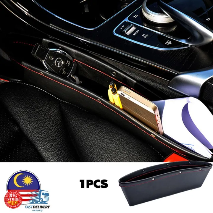 Quality Pu Leather Car Seat Side Pocket Gap Slit Pocket Storage Organizer Perodua Myvi Old Lagi Best Icon 2018 Proton Persona New Vvt 2016 Saga Vvt 2016 New Saga Iswara Blm