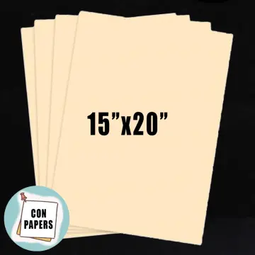 Buff Paper Board (Tagboard) 250gsm 15x20 pack of 10 natural colored  cardstock