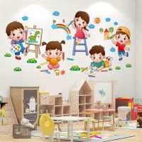 (Xiaoai Home)การ์ตูนเด็กสติ๊กเกอร์ติดผนังตกแต่ง DIY เมฆภาพจิตรกรรมฝาผนัง D Ecals สำหรับห้องเด็กห้องนอนเด็กเนอสเซอรี่ตกแต่งบ้าน