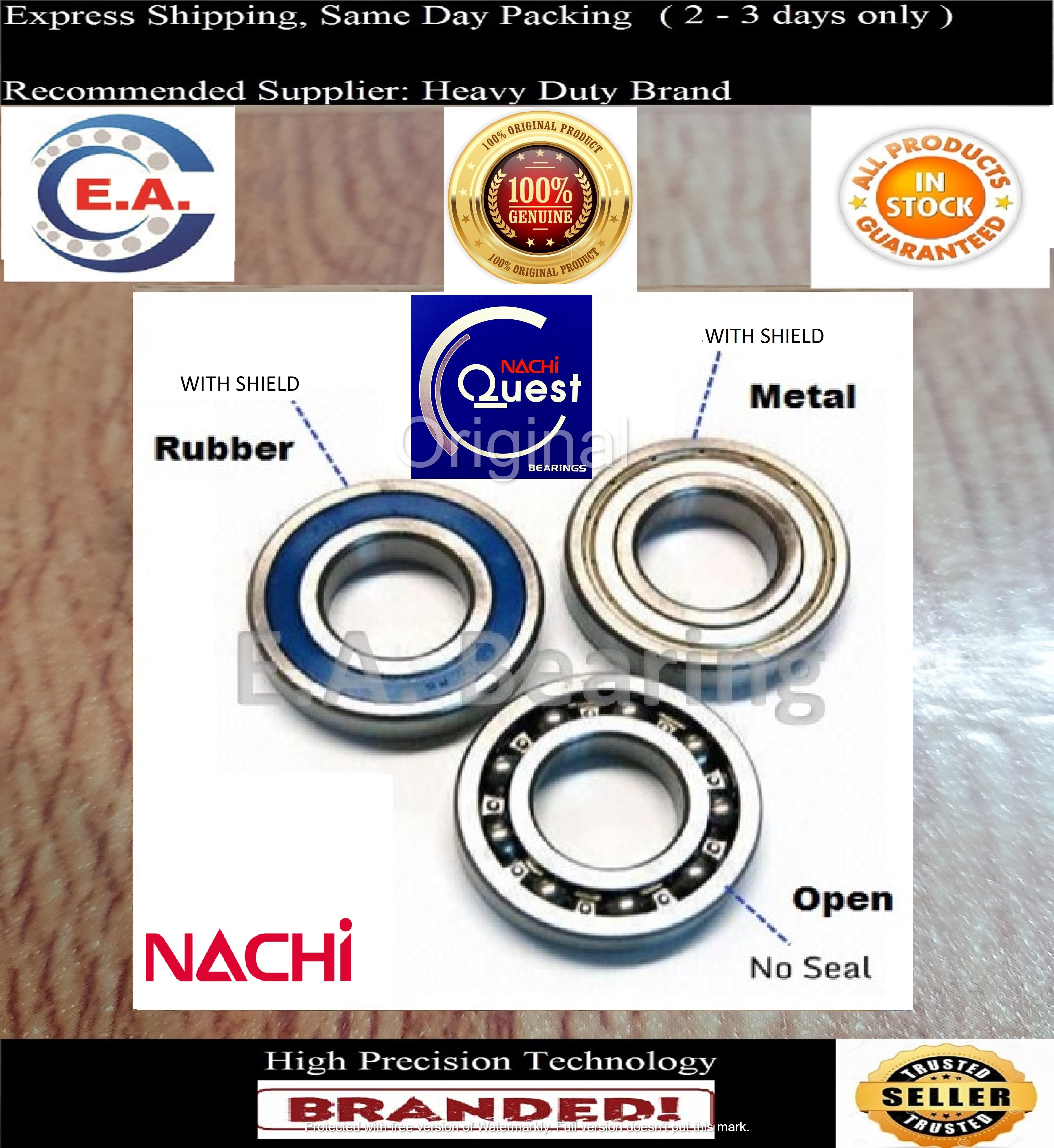 440C Stainless Steel Ball Bearings S6000 6001 6002 6003 6004 6005 6006 6007ZZ 