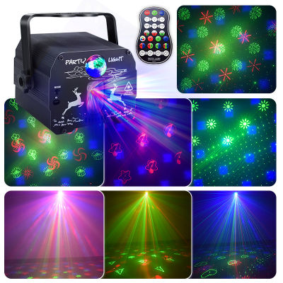 Led Disco Light Dj Laser Projector Party Lights with Voice Control Sound Party Disco Light for Home Wedding Birthday Dj Floor
