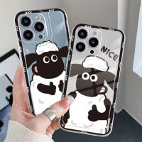 เคสสำหรับ VIVO Y15A Y15S Y75 T1 5G T1X Y21S Y21A Y21S Y33S Y12S Y11S Y12A Y01 Y1S Y20s กรัม Y20A Y75 Y16 Shaun The Sheep The Vory สัญลักษณ์ที่ดีคุณภาพสูงขอบสี่เหลี่ยมรองรับการกระแทกที่คลุมป้องกันเลนเต็ม