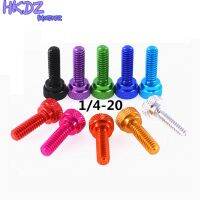 1/4-20 Colorful Knurled Hand Screws Telescope Camera Quick Release Holding Step Screw Aluminum Alloy