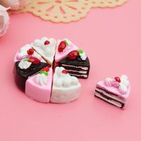 10Pcs DollHouse Cakes Kawaii DIY Miniature Artificial Doll Food Cake Model Resin Ornament Craft Play Doll House Accessories