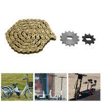 428 Chain Sprocket Kit Drive Sprocket Chain Set Aluminium Alloy and Metal for Scooter