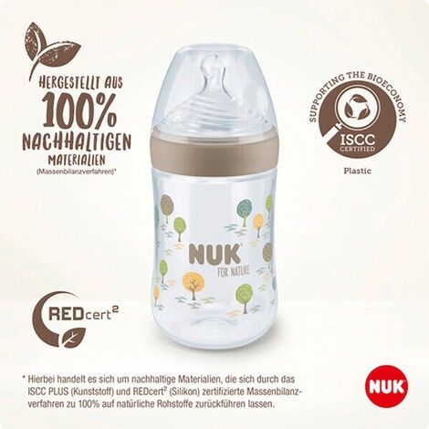 พร้อมส่ง-ขวดนม-nuk-สำหรับเด็กติดเต้า-รุ่นใหม่ล่าสุดจากเยอรมัน-แถมจุกนมในกล่อง