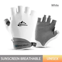 Half Finger Riding Gloves UV Protection UPF50+ Cold Ice Silk Golf Outdoor Sports Sunscreen Summer Mountaineering Sweat Breathable Abor Sports