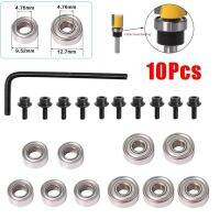 Router Bits คู่มือตลับลูกปืนแบบติดตั้งด้านบนสําหรับเราเตอร์ Bit Bearing ซ่อมอุปกรณ์แบริ่งเหล็กชุดเหมาะสําหรับเครื่องตัดมิลลิ่ง