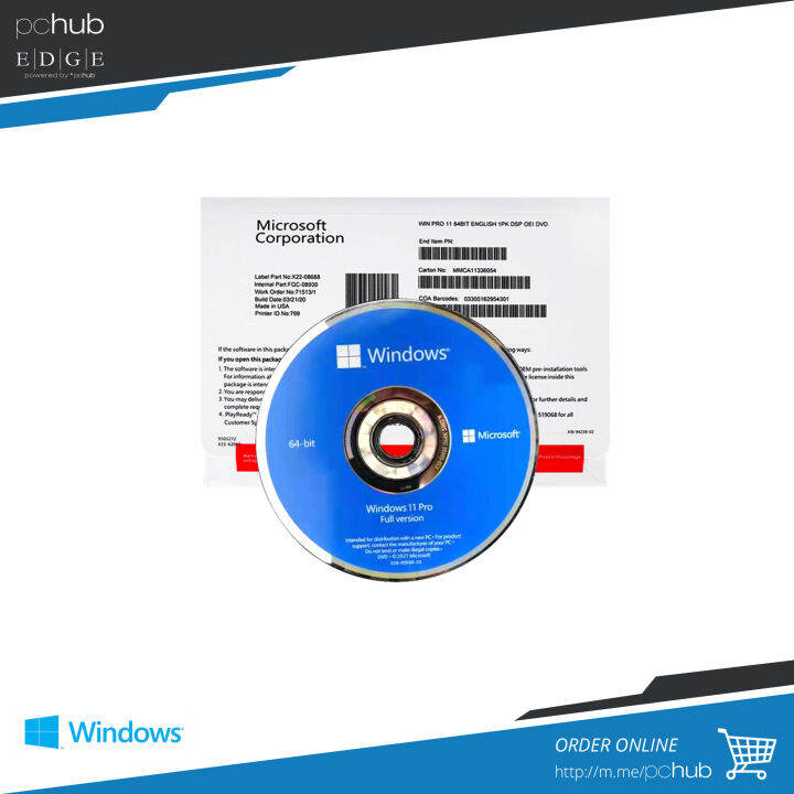 Microsoft Windows 11, Pro 64bit, Single Language, OEM, Non-Transferable ...