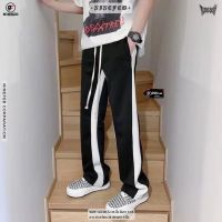 9FEB Sweatpants trackpant กางเกงวอร์มขายาว แถบขาว ด้านในและนอก พร้อมส่ง